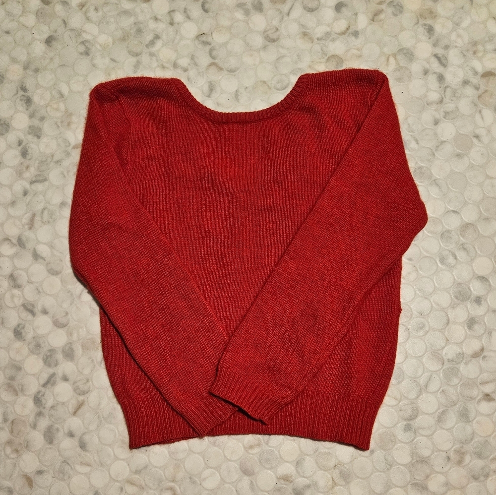 Red Angora sweater